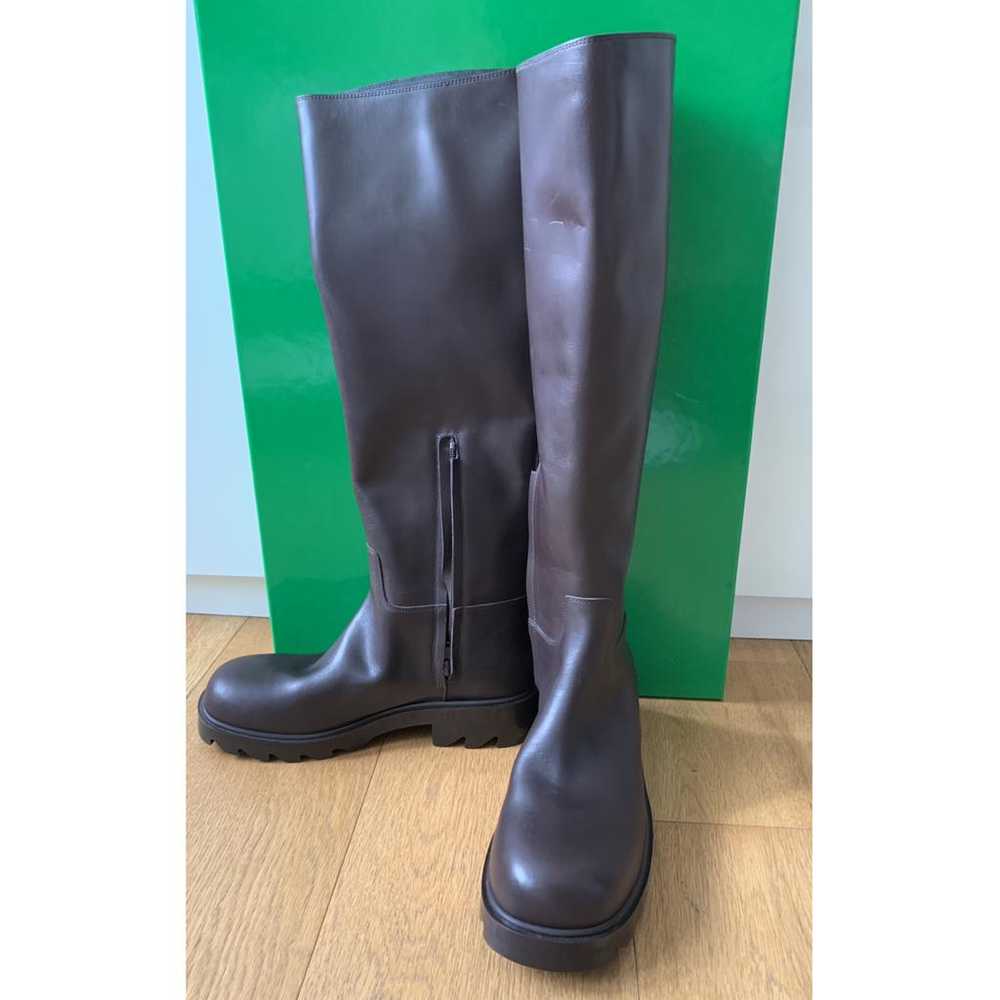 Bottega Veneta Leather riding boots - image 2