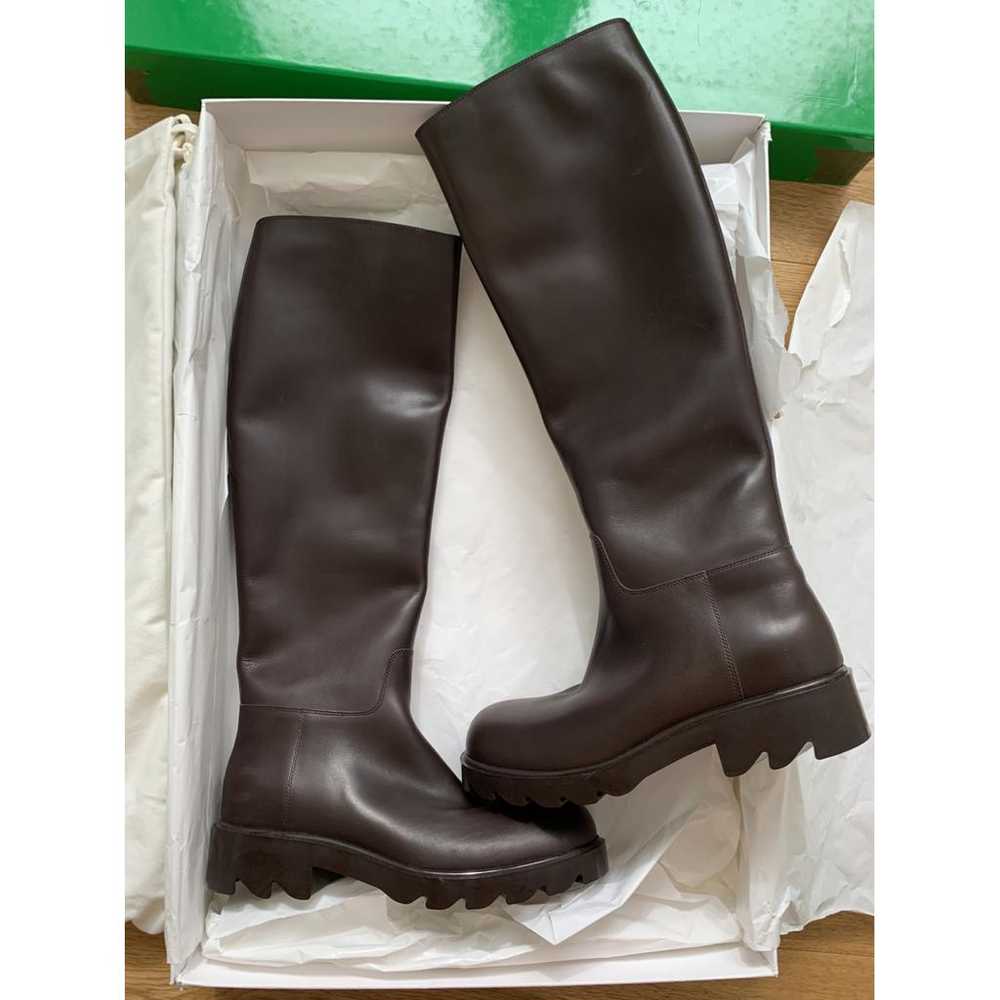 Bottega Veneta Leather riding boots - image 3