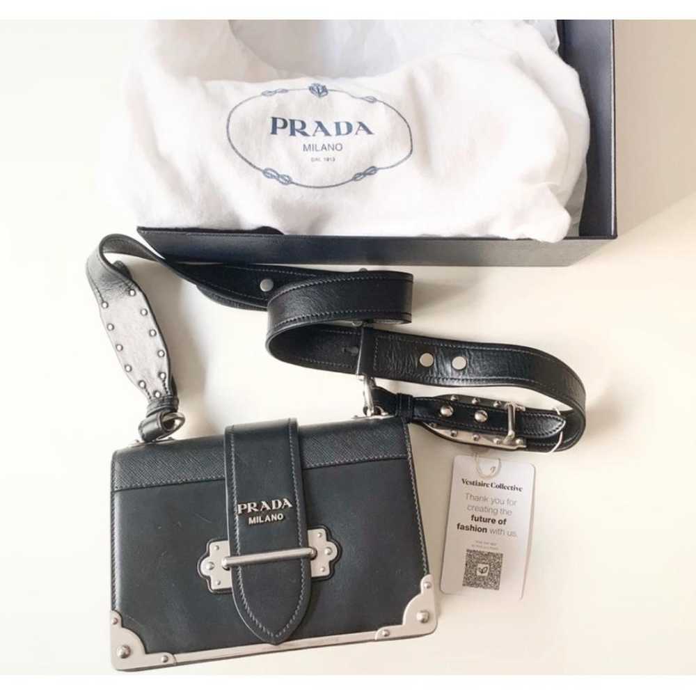 Prada Cahier leather crossbody bag - image 2