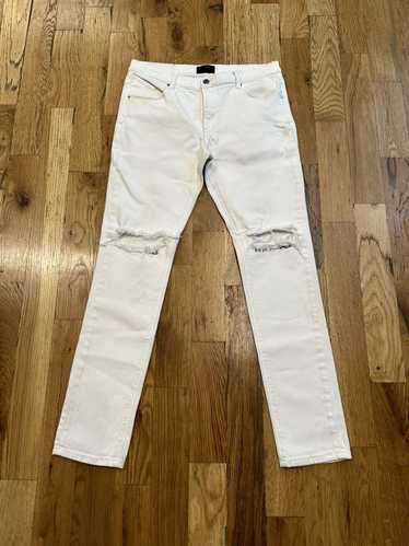 Rta Rta Rest In Peace White Denim Jeans Size 33