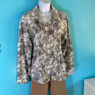 Chicos Chicos 3 Womens Vintage Size XL Button Fron