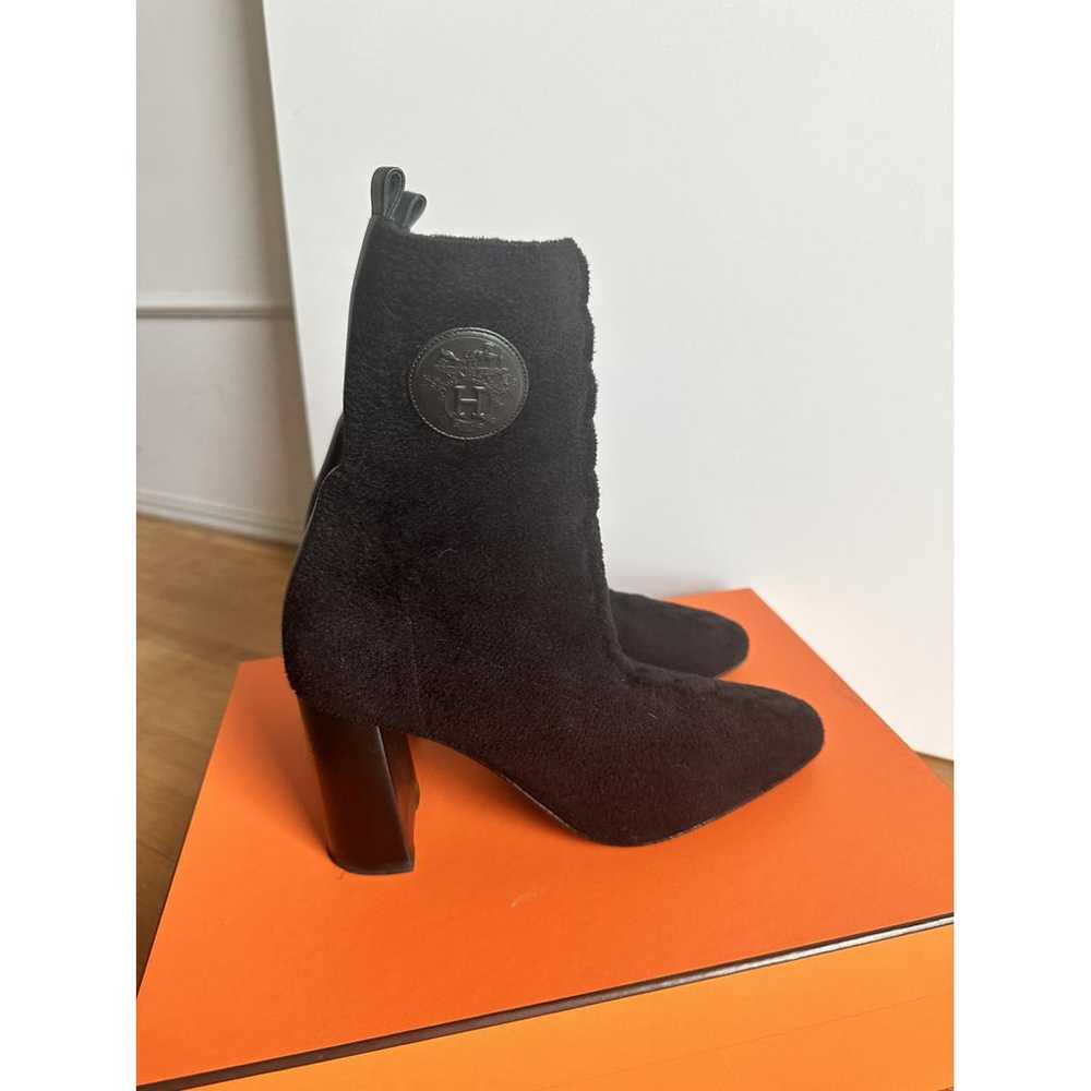 Hermès Volver 90 cloth ankle boots - image 6