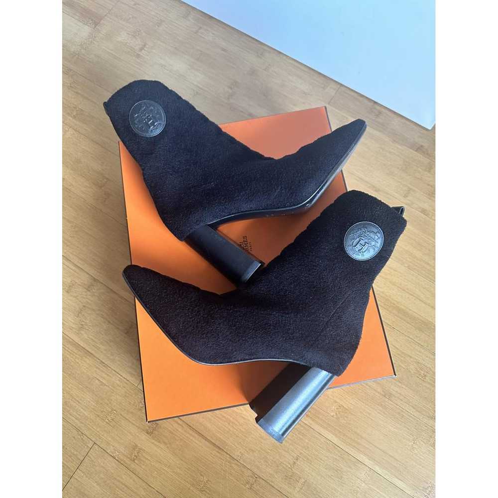 Hermès Volver 90 cloth ankle boots - image 7