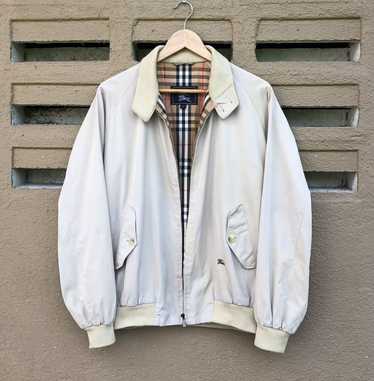 Vintage BURBERRY Jacket Bomber selling White Size L/XL Made in England