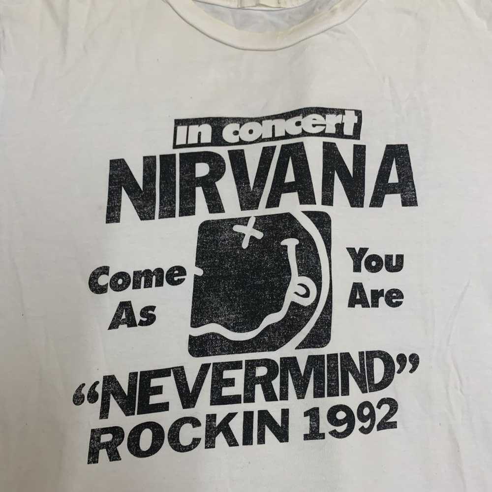 Nirvana × Rock T Shirt Vintage Nirvana Concert Ts… - image 2