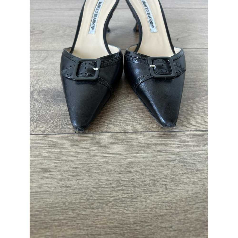 Manolo Blahnik Maysale leather heels - image 8