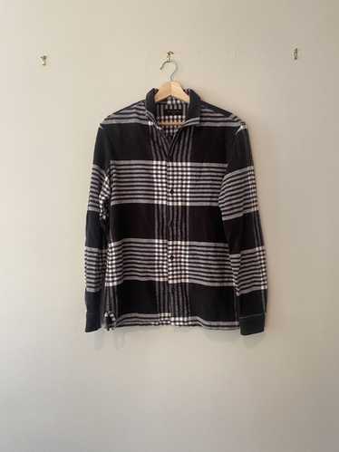 Allsaints Allsaints Black Check Button Up Shirt