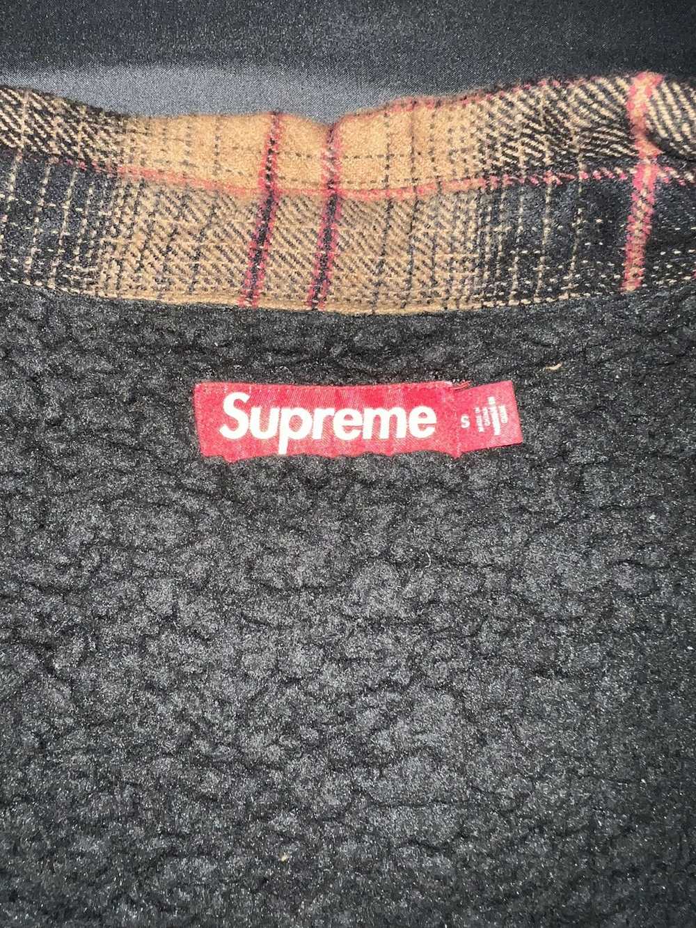 Supreme Supreme Sherpa lined flannel snap shirt - image 3