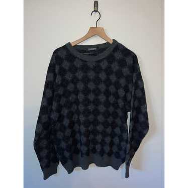 Jantzen 90s Jantzen Black Gray Design Sweater Oute