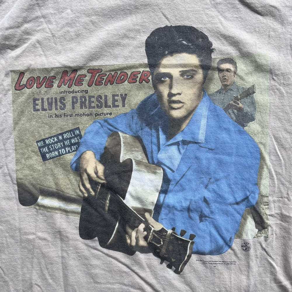 Band Tees × Streetwear × Vintage Crazy 1998 Elvis… - image 2