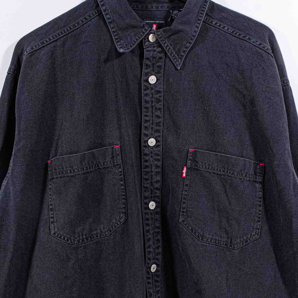 Levi's × Streetwear × Vintage Levis Black Denim S… - image 3