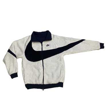 Nike Big Swoosh Reversible Boa Fleece Jacket - image 1