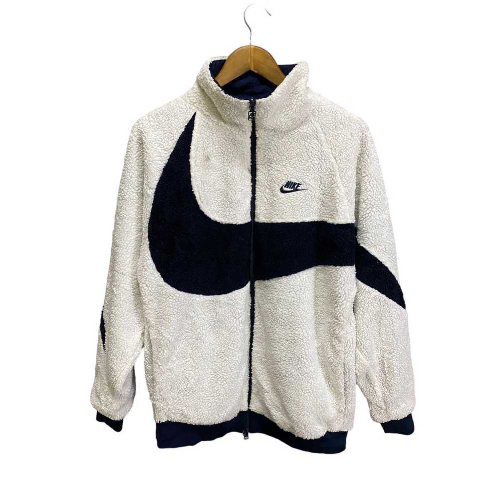 Nike Big Swoosh Reversible Boa Fleece Jacket - image 2