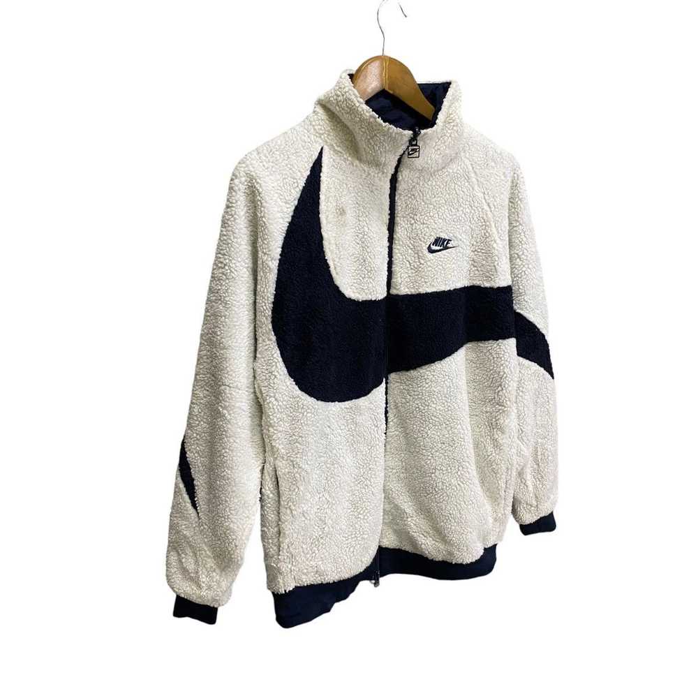 Nike Big Swoosh Reversible Boa Fleece Jacket - image 3