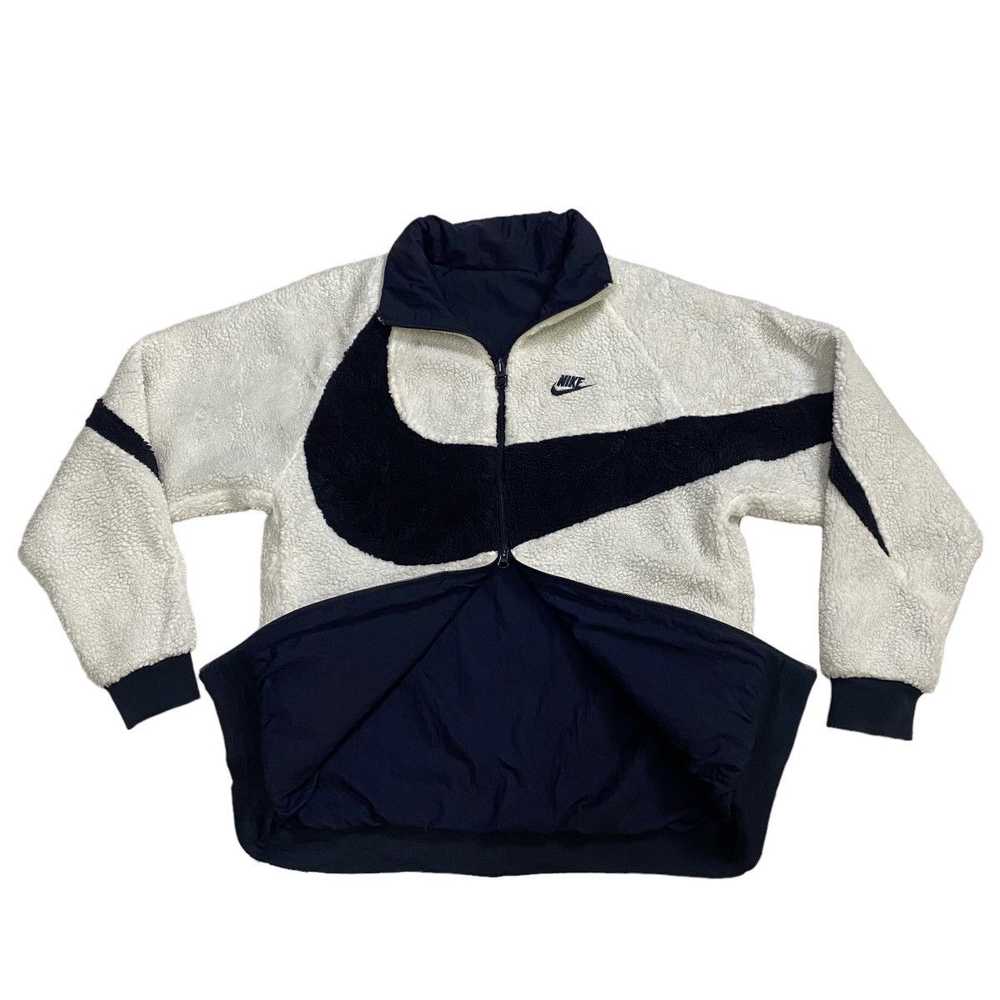 Nike Big Swoosh Reversible Boa Fleece Jacket - image 9