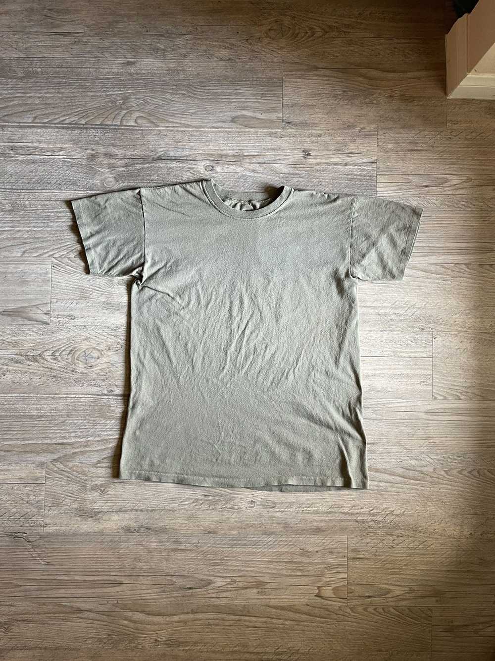 Blank × Made In Usa × Vintage Olive Single stitch… - image 1