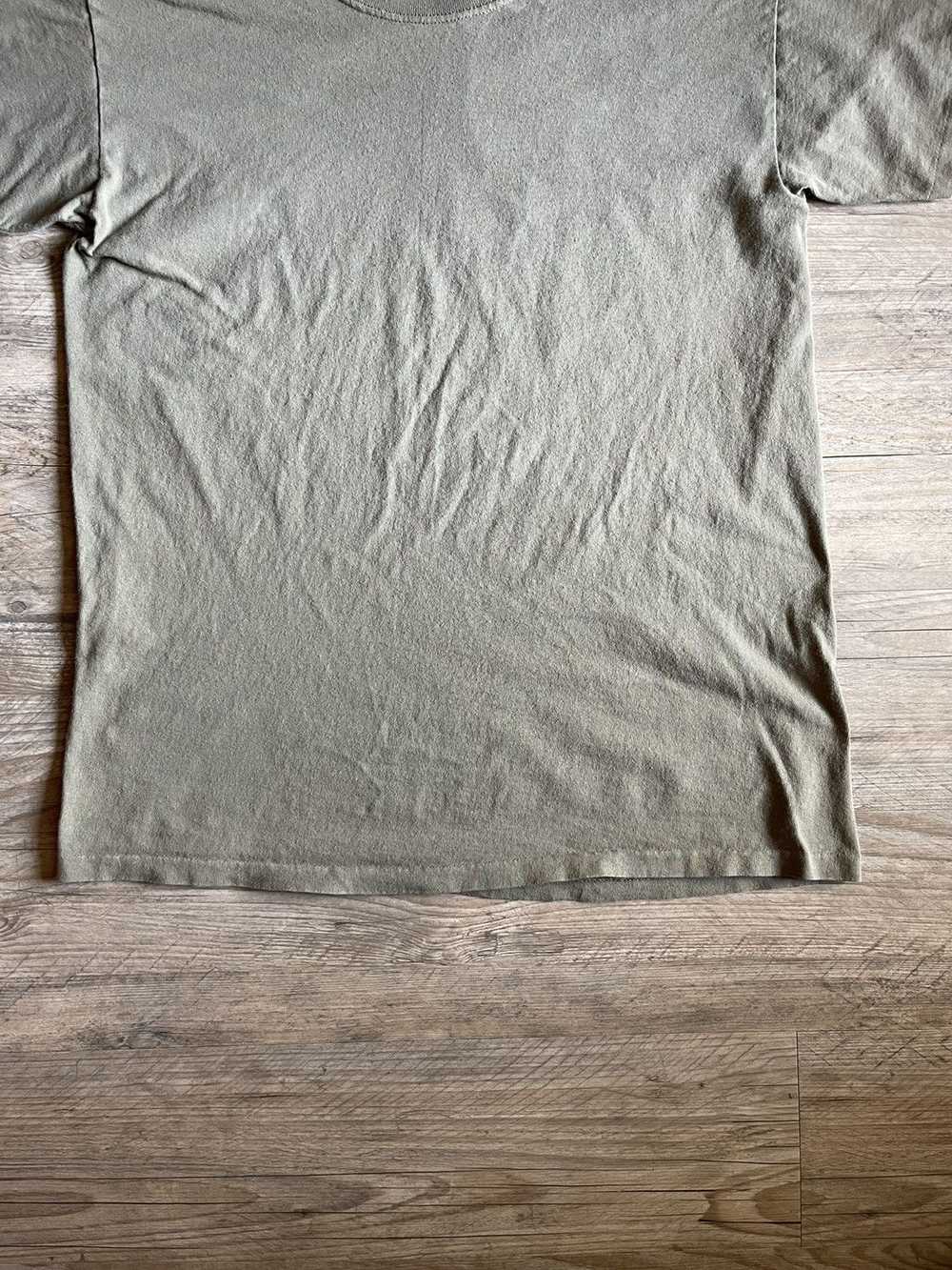 Blank × Made In Usa × Vintage Olive Single stitch… - image 4