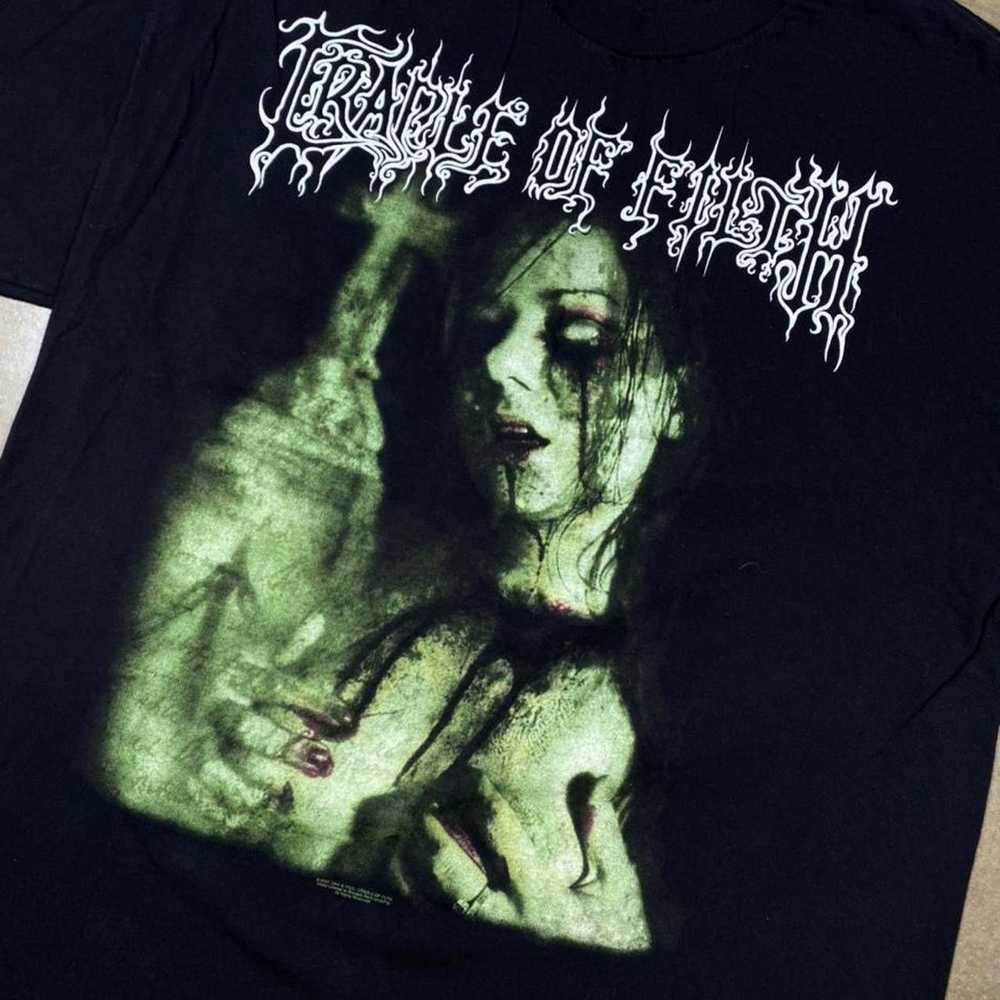 Band Tees × Vintage Vintage Cradle Of Filth Band … - image 2