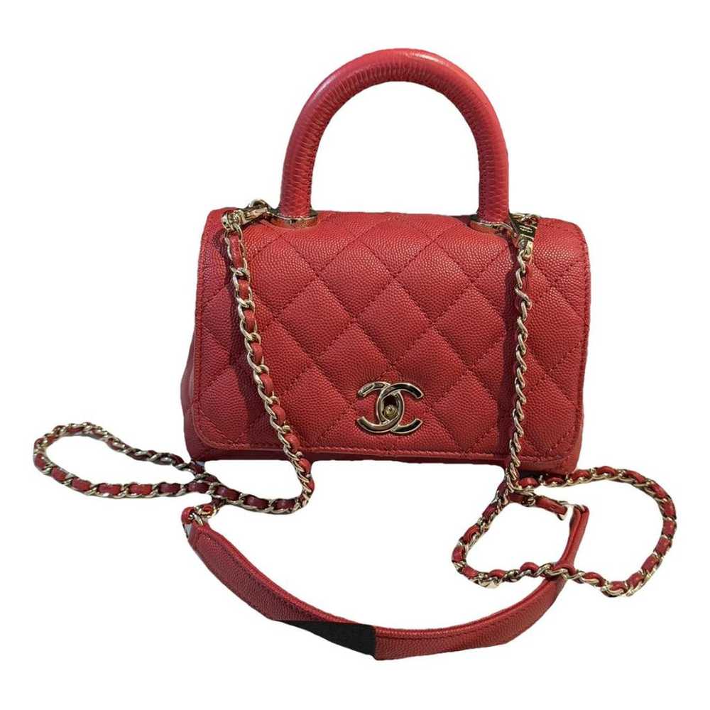 Chanel Coco Handle leather handbag - image 1