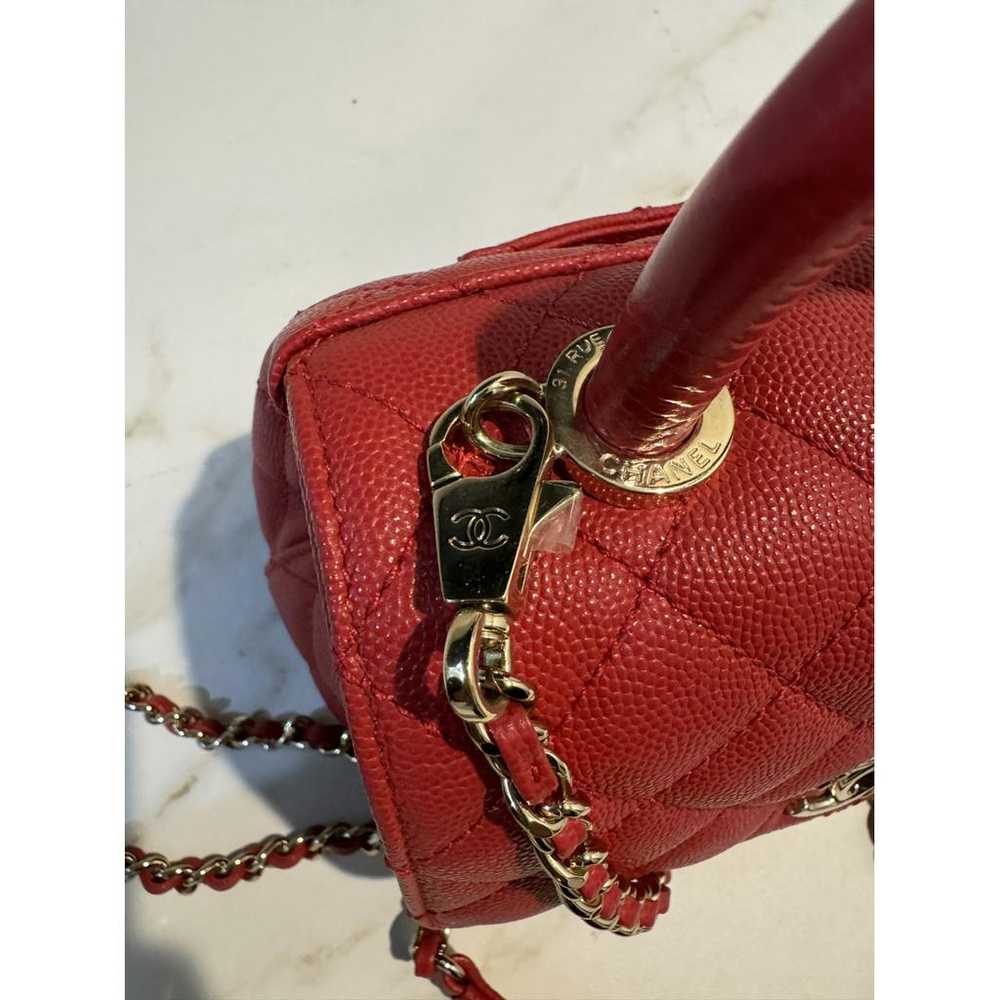 Chanel Coco Handle leather handbag - image 3