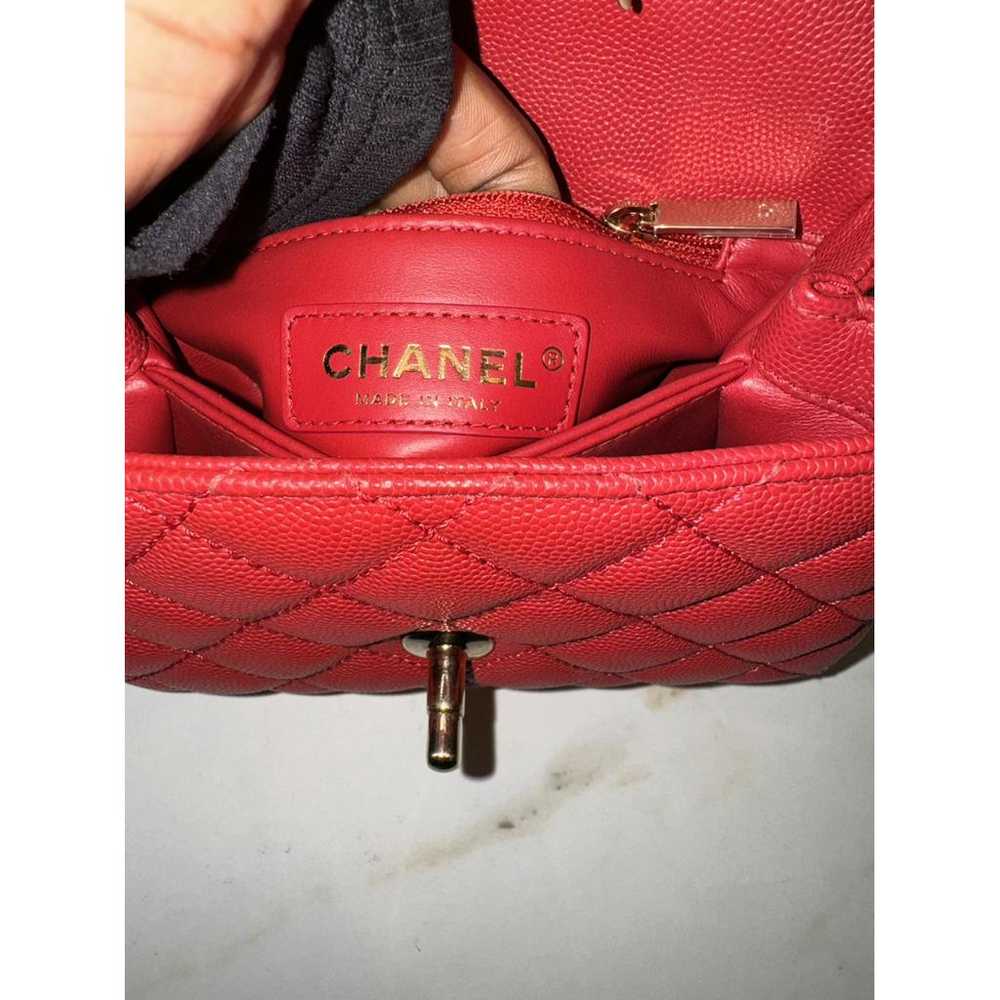 Chanel Coco Handle leather handbag - image 7