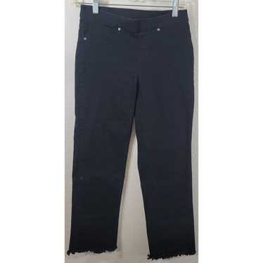 Other Hue Black Frayed Hem Denim Jeggings Small Li