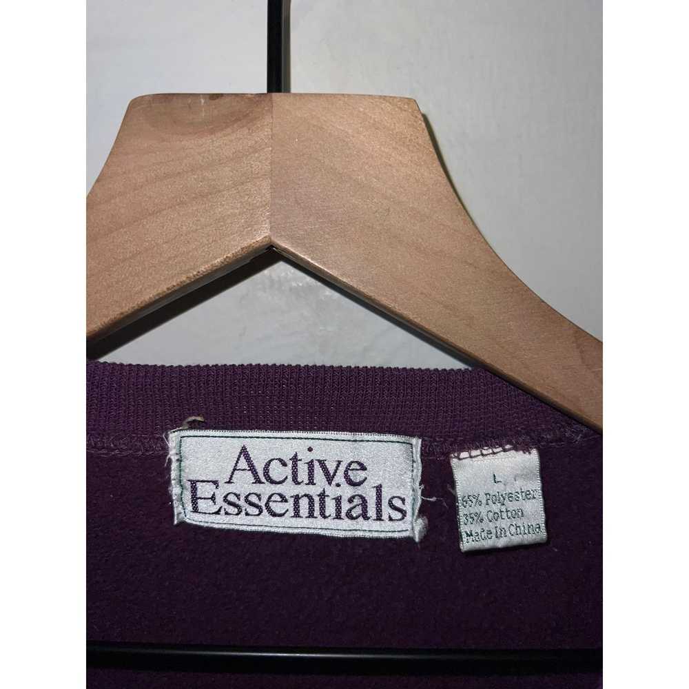 Vintage 90s Active Whatever Purple Graphic Sweats… - image 7