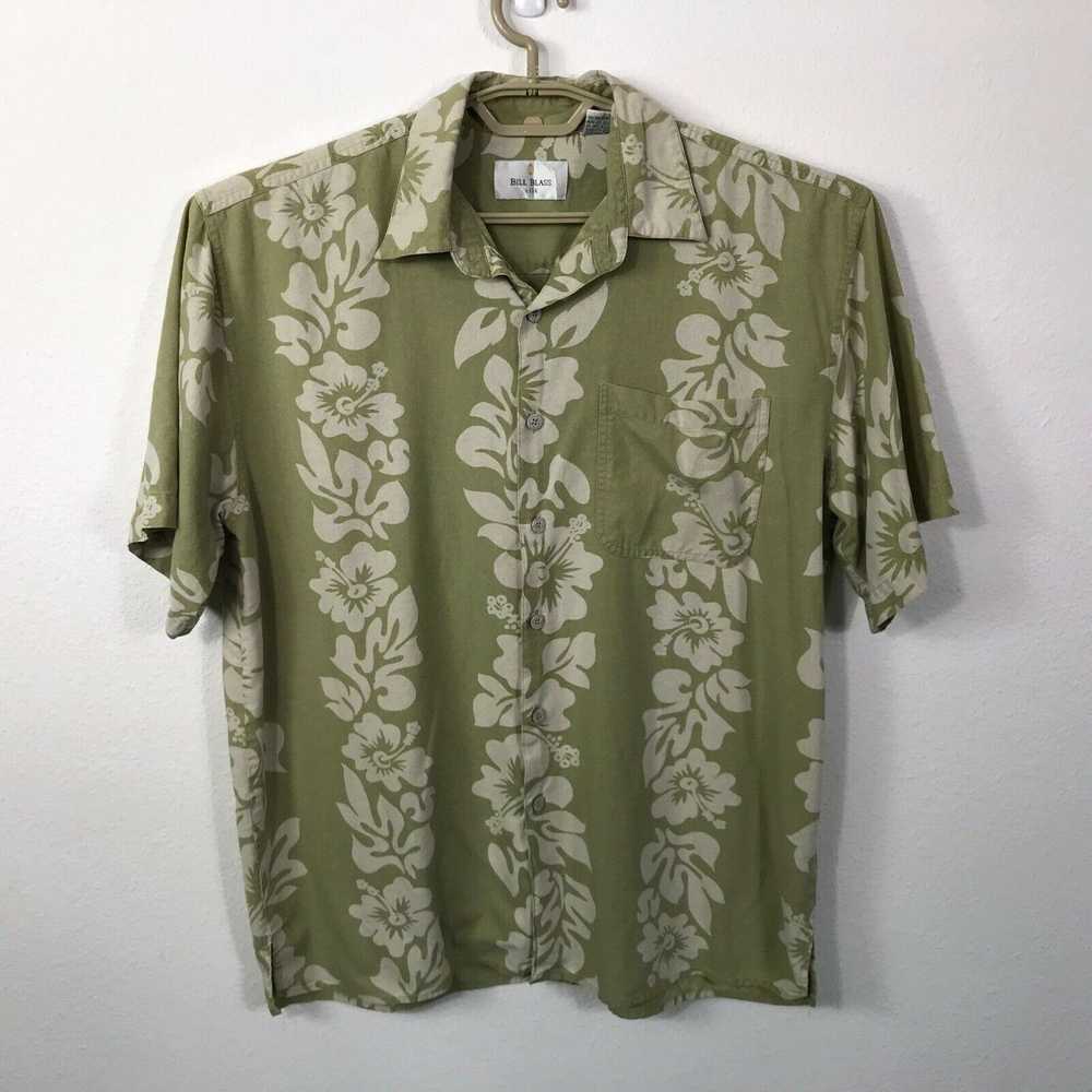 Bill Blass Bill Blass Hawaiian Shirt Size XL Silk… - image 1