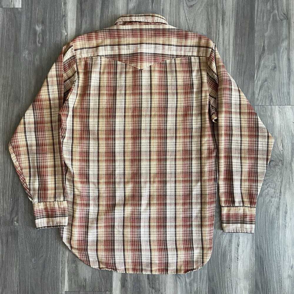 Vintage Vintage Dee Cee Shirt Mens Size L Plaid W… - image 5