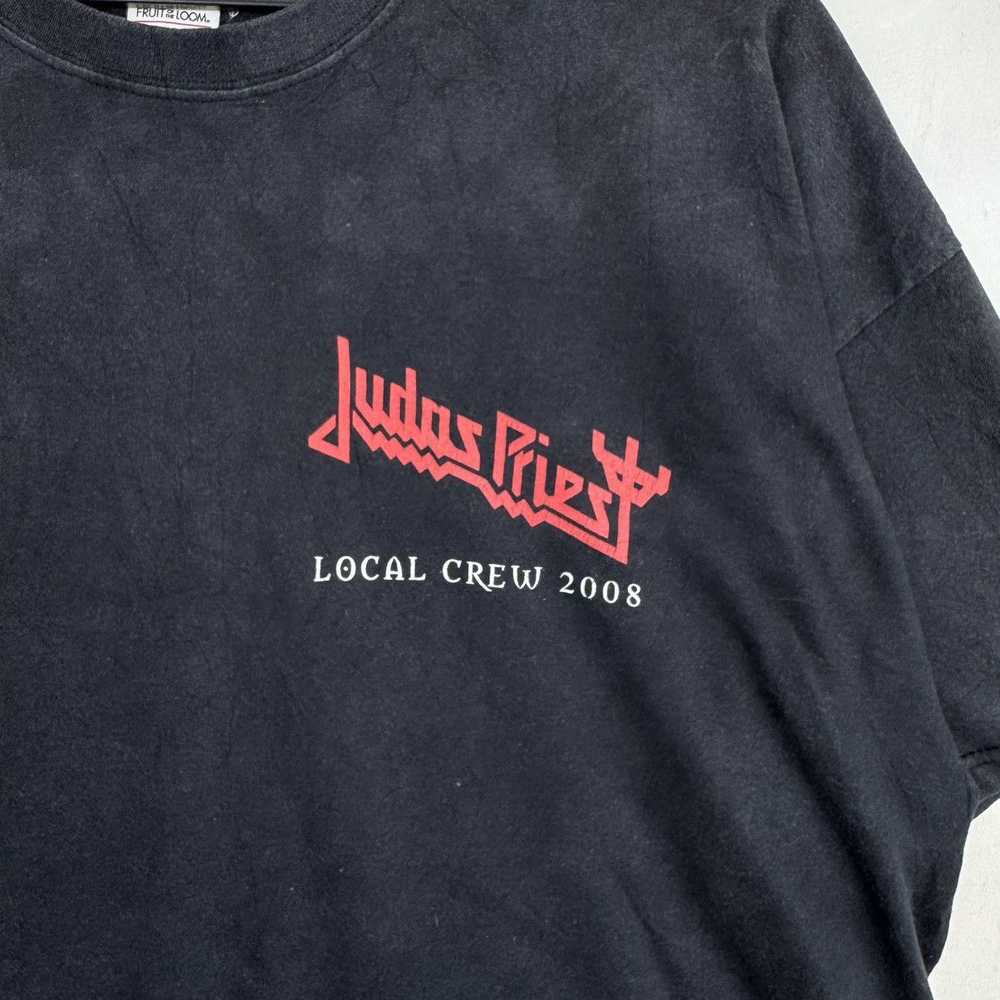 Band Tees × Vintage Vintage Judas Priest Local Cr… - image 2