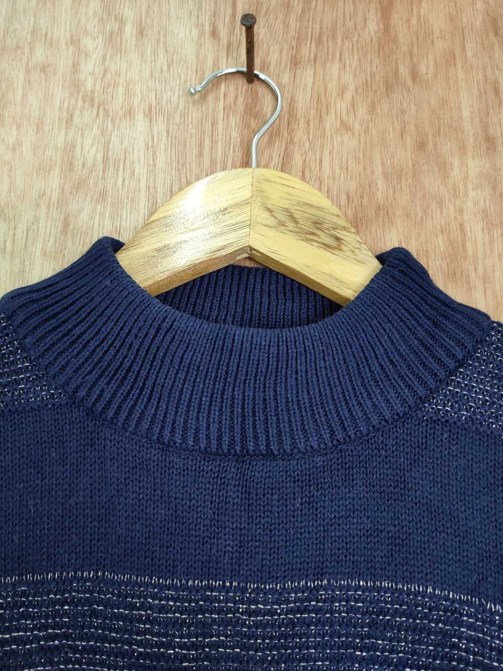 Coloured Cable Knit Sweater × Japanese Brand × Ov… - image 5