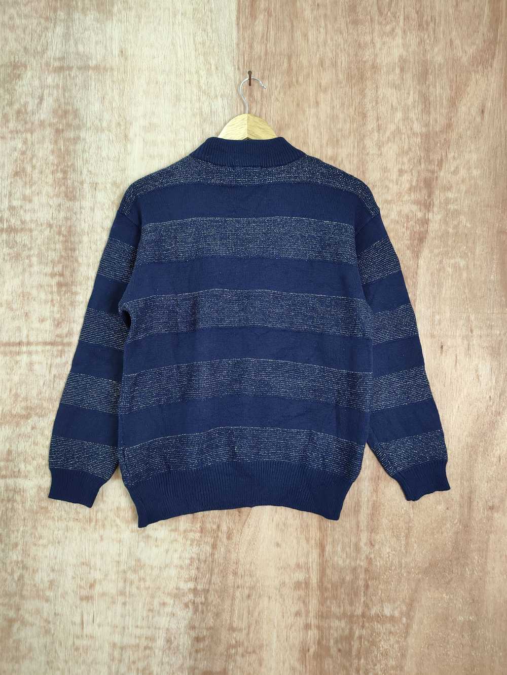 Coloured Cable Knit Sweater × Japanese Brand × Ov… - image 7