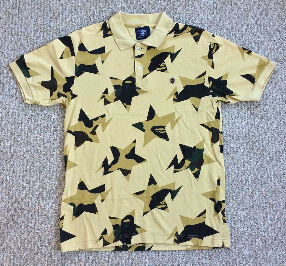 Bape 1st Camo Sta Pattern Polo - image 1