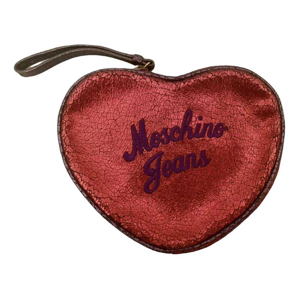 Moschino Leather clutch bag