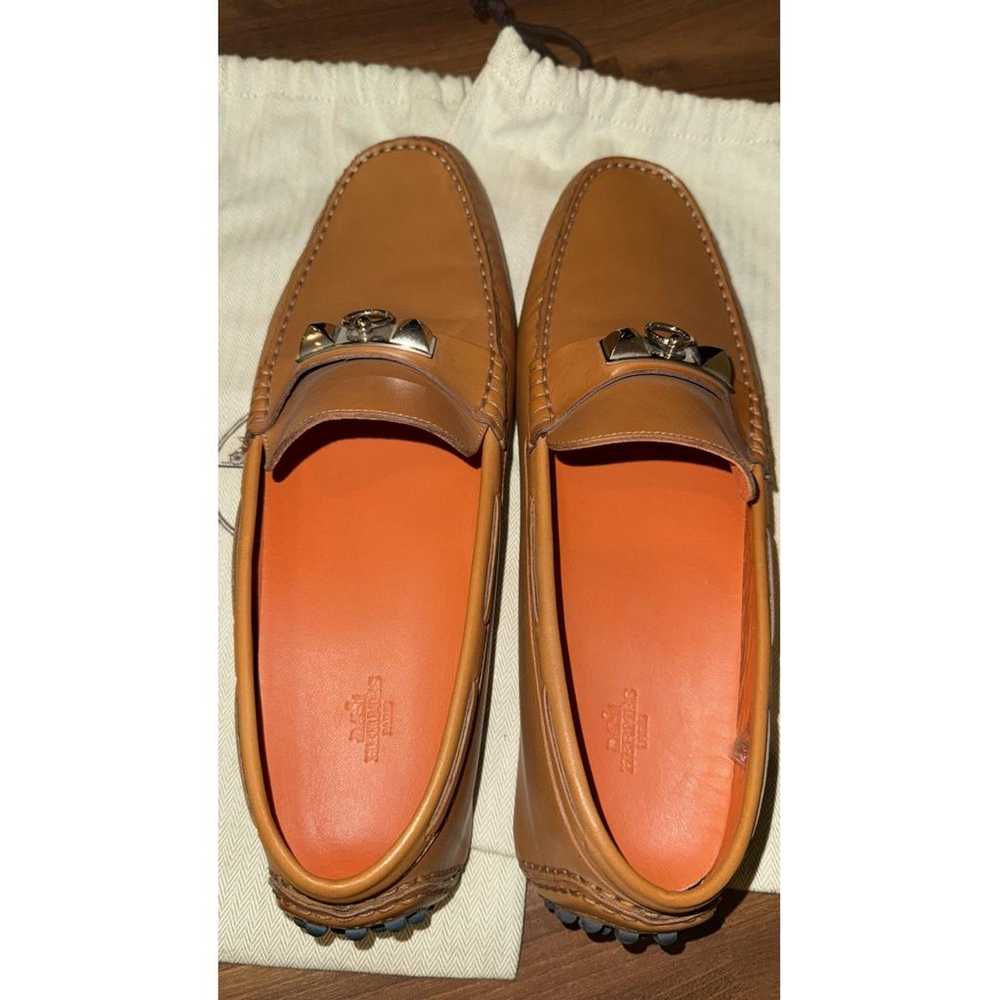 Hermès Irving leather flats - image 3