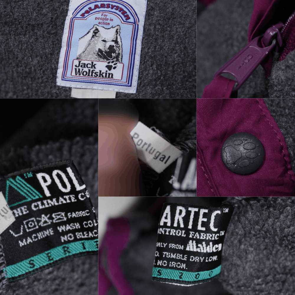 Jack Wolfskins × Vintage 90S Logo Polartec Fleece - image 7