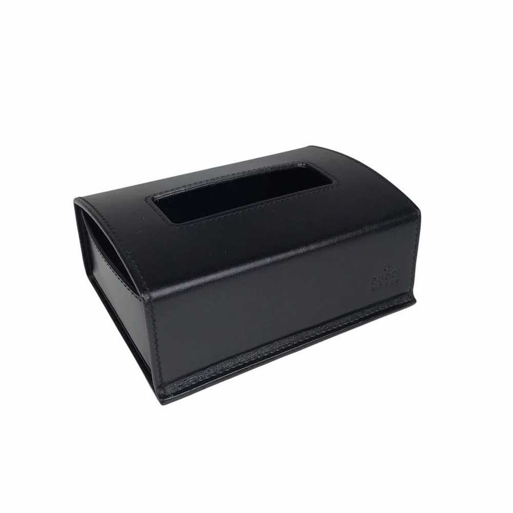 Gucci Gucci Leather Tissue Box Cover - image 1