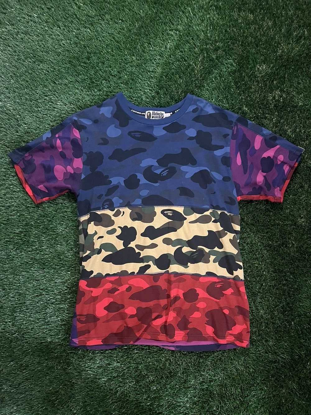 Bape Bape Mix Camo Crazy Tee Shirt - image 1