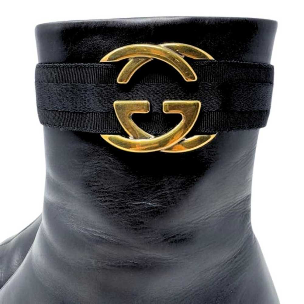 Gucci Leather boots - image 10