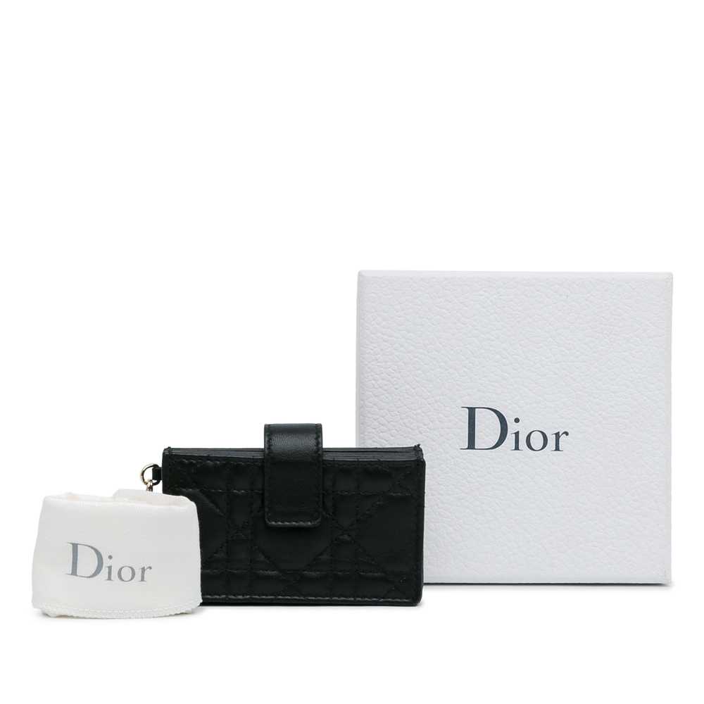 Black Dior Lambskin Cannage Lady Dior Jasmine Car… - image 11