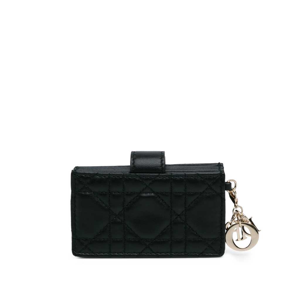 Black Dior Lambskin Cannage Lady Dior Jasmine Car… - image 3