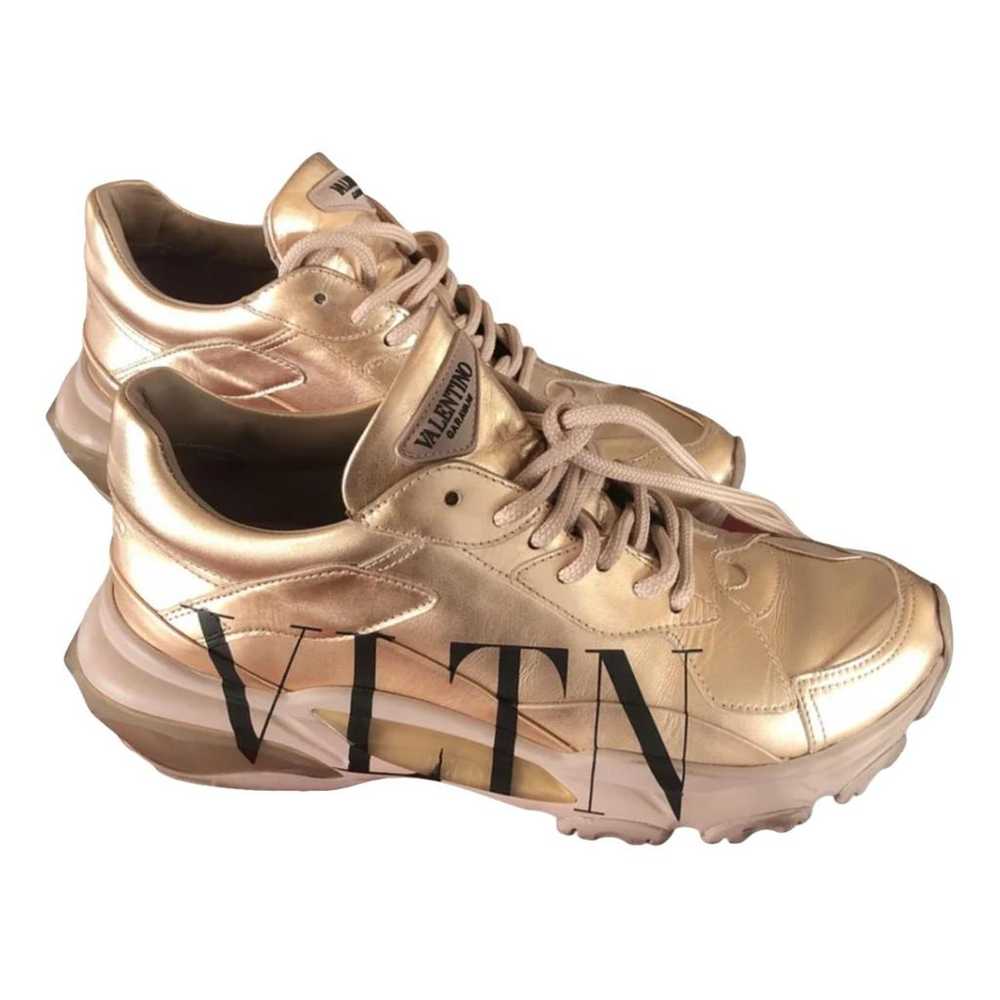 Valentino Garavani Bounce leather trainers - image 1