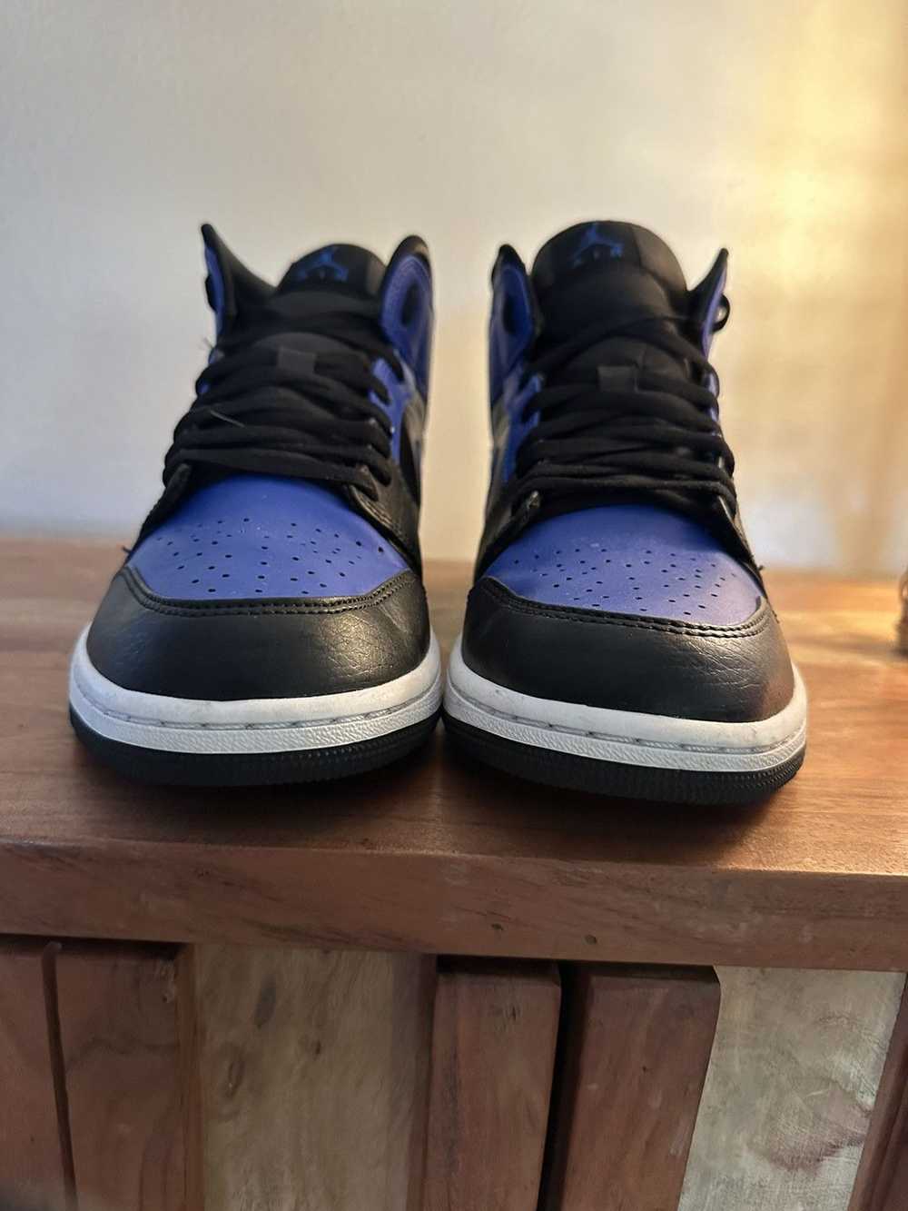 Jordan Brand Gently Used Jordan 1 Mid Hyper Royal - image 2