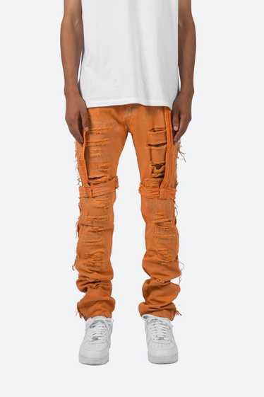 Designer × MNML × Streetwear Mnml Orange Distress… - image 1