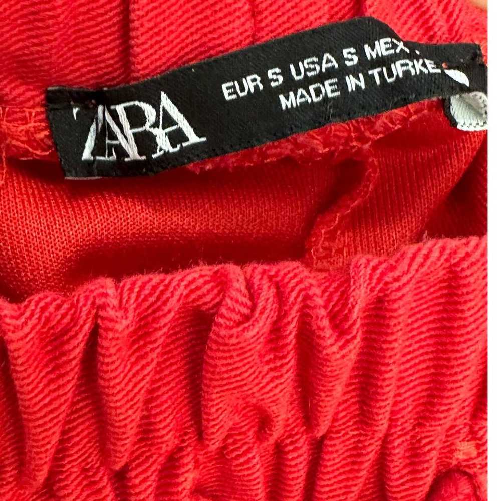 Zara Zara red pull on sweatpants size Small - image 3