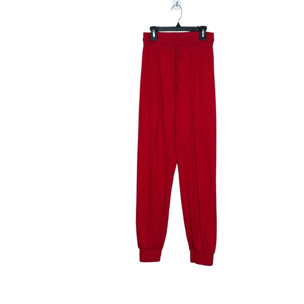 Zara Zara red pull on sweatpants size Small - image 8