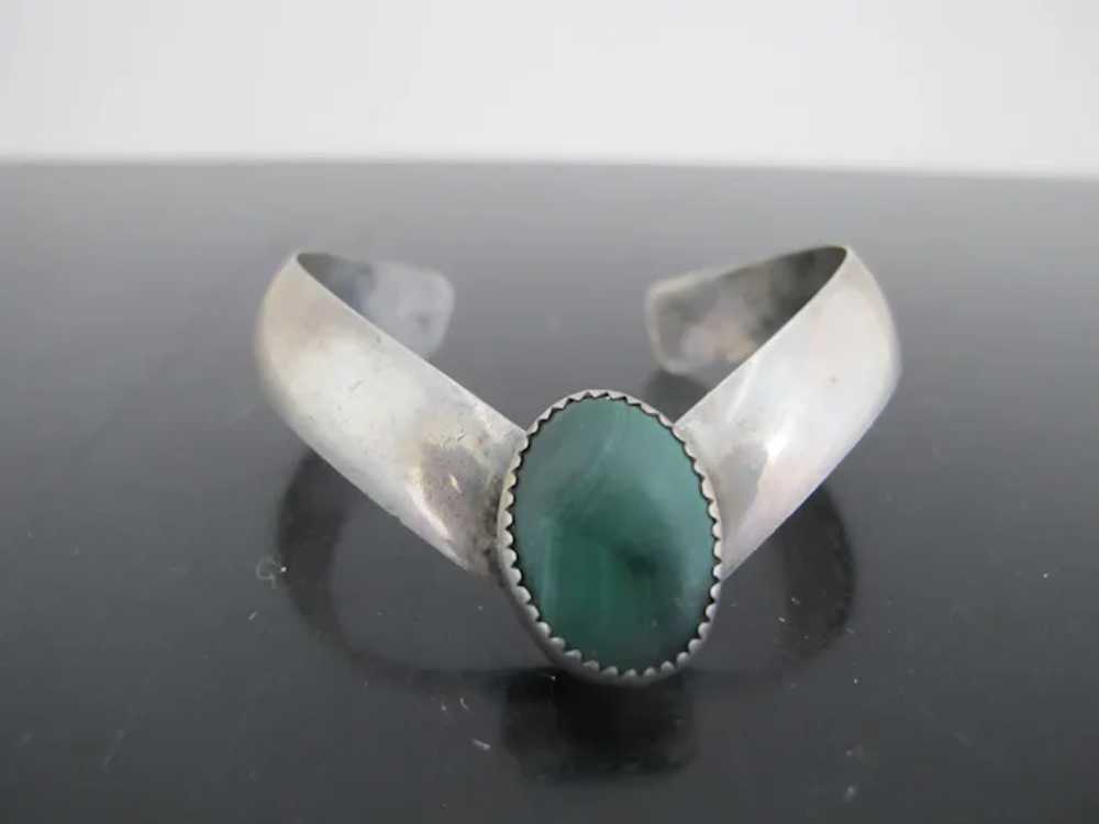 Mark OZ Navajo Native Sterling Silver MODERNIST S… - image 2