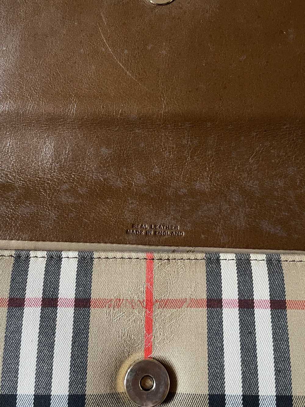 Burberry × Designer × Genuine Leather Rare Burber… - image 7