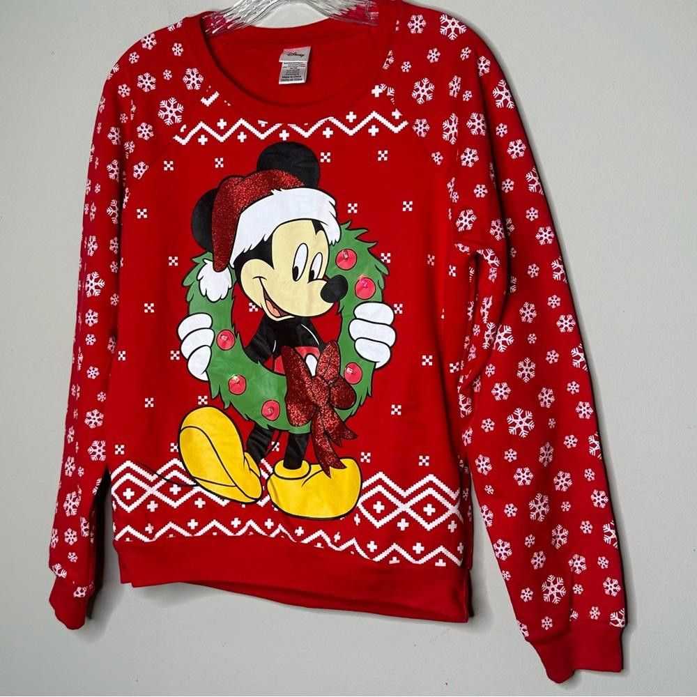 Disney Disney Mickey Mouse Christmas Sweater LIGH… - image 2