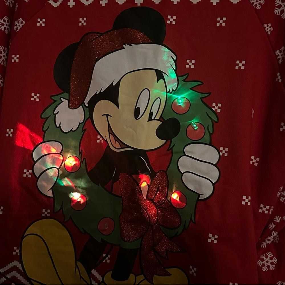 Disney Disney Mickey Mouse Christmas Sweater LIGH… - image 6